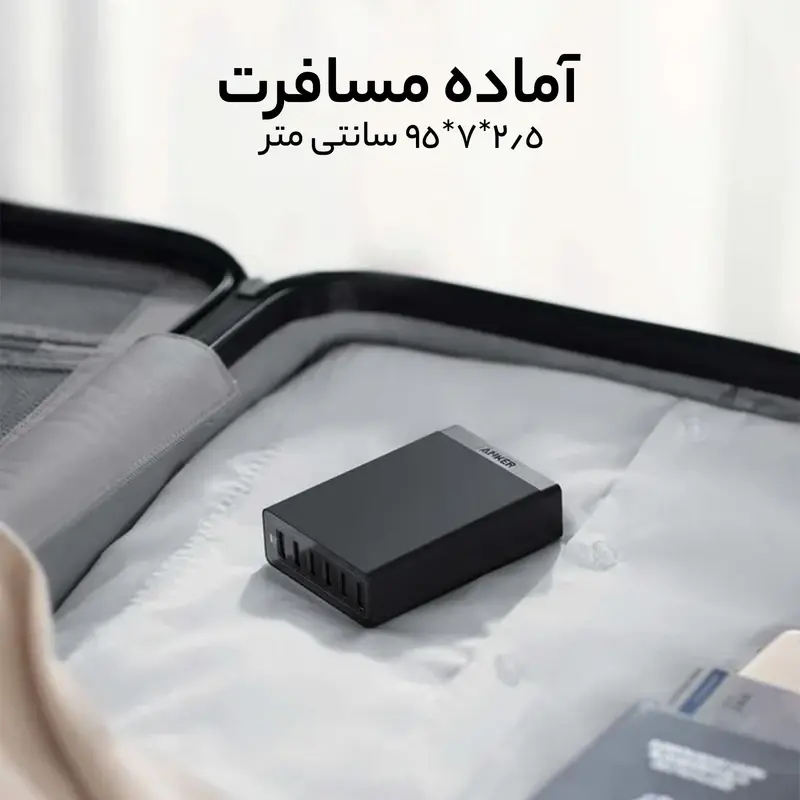 شارژر دیواری 60 وات 6 پورت انکر مدل A2123 Powerport 6